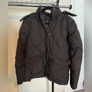 Lands End Puffer Jacket (w/ detachable faux-fur hood)